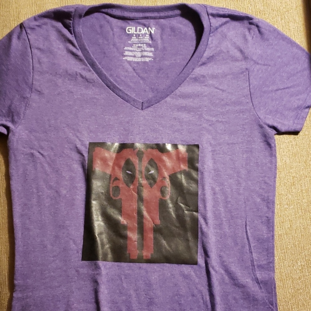 Custom Ladies Small Deadpool Pistol Logo